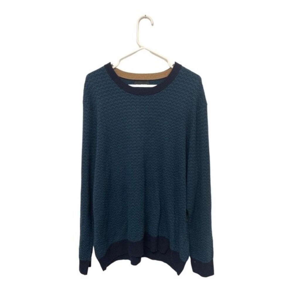 NWOT Bonobos | Mens Blue Green Lightweight‎ Crewneck Sweater XXL